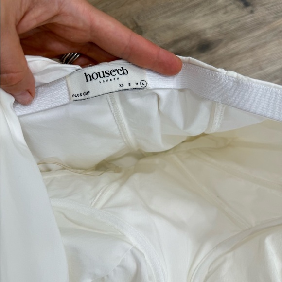 House of CB CLEMENTINE White Cut Out Mini Dress size L(P) - Picture 11 of 14